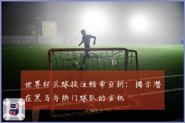 世界杯买球投注赔率分析：揭示潜在黑马与热门球队的玄机