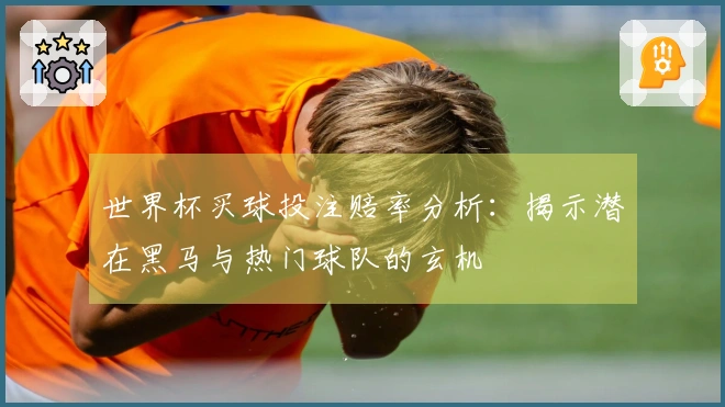 世界杯买球投注赔率分析：揭示潜在黑马与热门球队的玄机